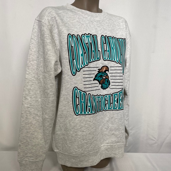 Coastal Carolina Chanticleers NCAA Gray Campus Sweatshirt Women's SMALL NWT - Picture 6 of 10